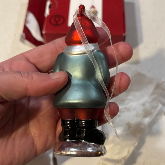 Santa Holiday Ornaments - Red and Silver - Picture 4 of 6